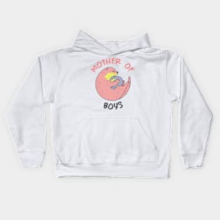 Mother of boys Kids Hoodie